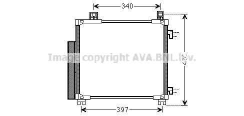 AVA QUALITY COOLING Lauhdutin, ilmastointilaite TOA5578D